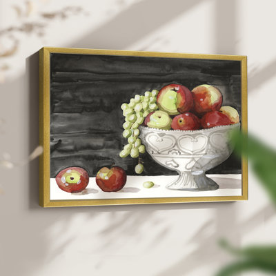 Watercolor Fruit Bowl I -Framed Print - Restickable
