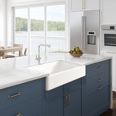 24'' L Single Bowl Fireclay Kitchen Sink
