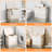 Double Laundry Hamper With Lid And Removable Bags, 150L Large Collapsible 2 Dividers Dirty Clothes Basket With Handles, Beige Double Laundry Basket Organizer For Bedroom,Laundry Room,College