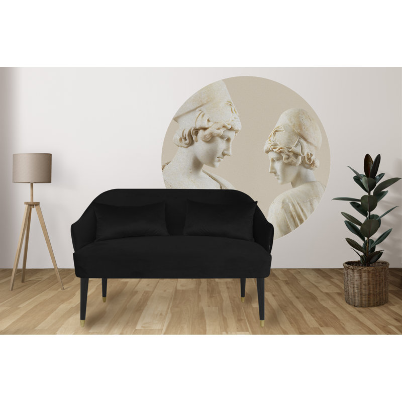 Emi 2 Seater Loveseat, Black