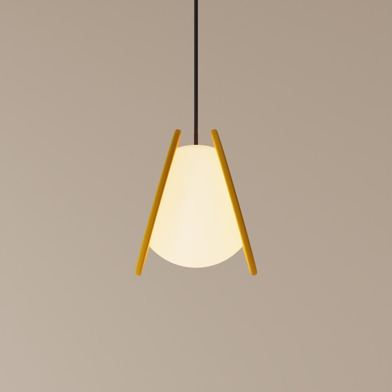 Pendulum Pendant Light, 20" H x 9.69" W x 8.03" D, Black, Sunrise