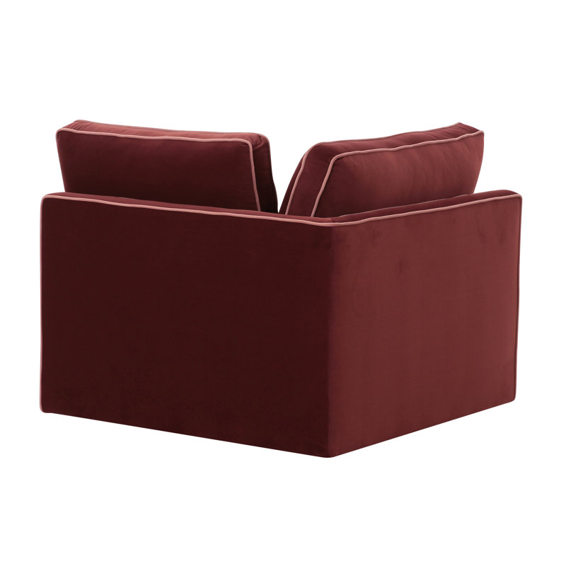 Chaise de coin Clairah Berry Red