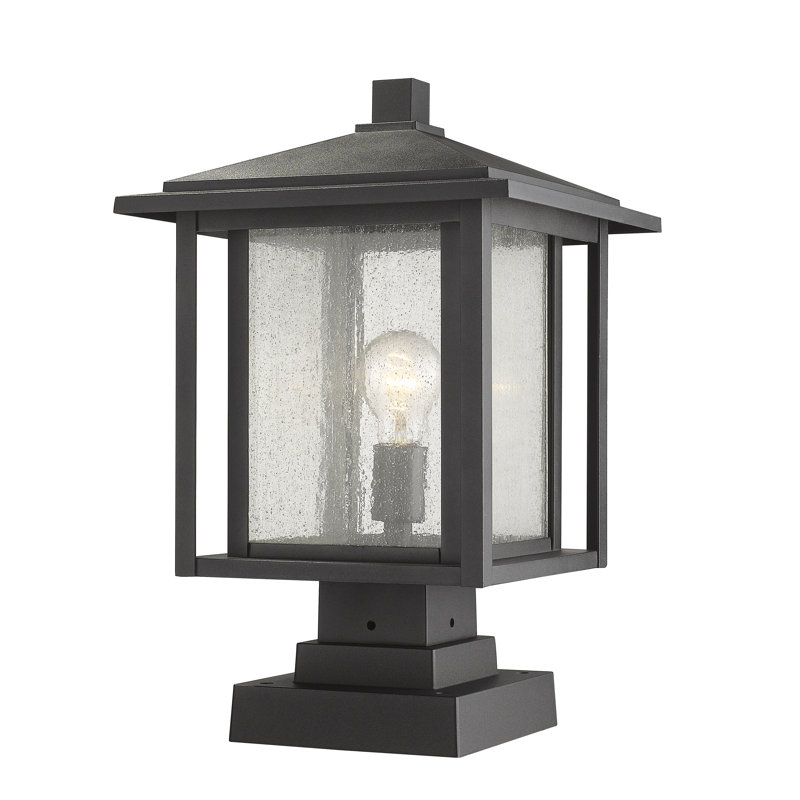Iwan Transparent Pier Mount Light, Black