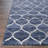 Sultan Geometric Trellis Dusk Blue Performance Area Rug-25536385
