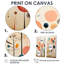 Papier peint coloré Mid Mid Century Whimsical - impressions multicolores modernes sur toile-179462900-179462888-179462902