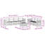 257cm Wide Patio Sectional Set