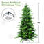 Arbre de Noël 4 pi en PVC vert + PE-557617789-557617784