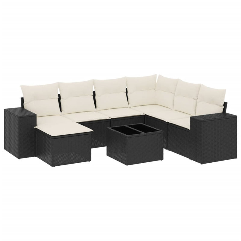 Ensemble de canapé de jardin Vidaxl - noir