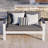 All-Weather Aluminum Patio Loveseat With Angled Backrest