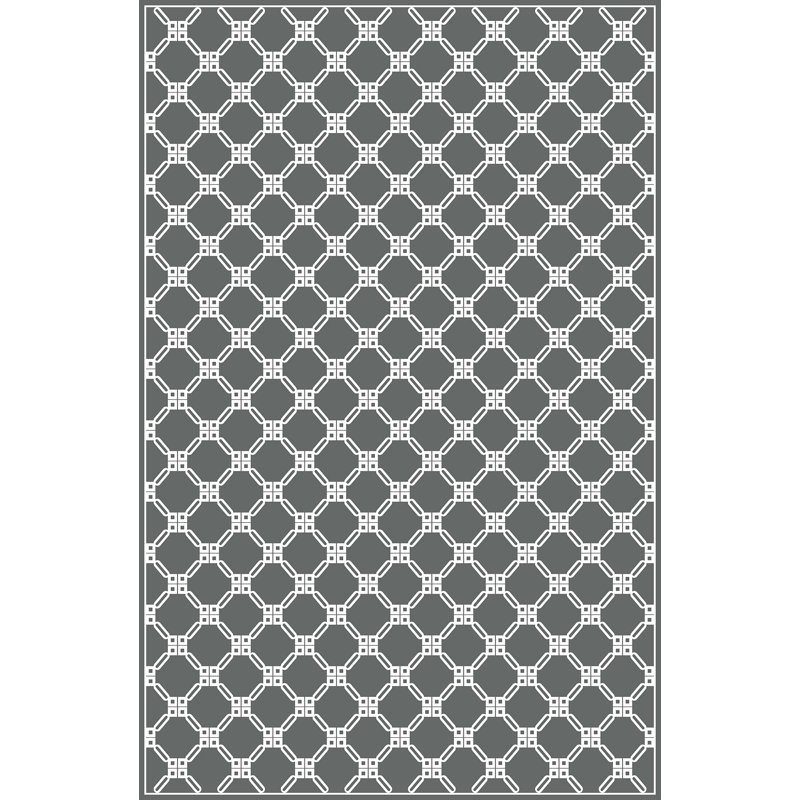 Tapis noir à motif géométrique Mcfaddin, Rectangle 2 pi x 3 pi