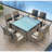 Kaneb Wicker Patio Dining Set with Square Table , Cushions Included-91711220-93922078-116867703