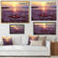 «Flip Flops With Lovely Hearts On Beach At Sunset», peinture sur toile-67417749-67417750