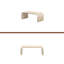 Table basse minimaliste avec un design Art déco incurvé pour le salon ou la salle à manger-1231376685