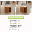 Meuble-lavabo mural simple 19,7 po avec plateau en résine Miyo-822028573-822028572