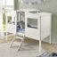 Lit superposé simple Balltown: bois massif, simple sur simple, enfants, tout-petits, bas, rangement et maison-758096052