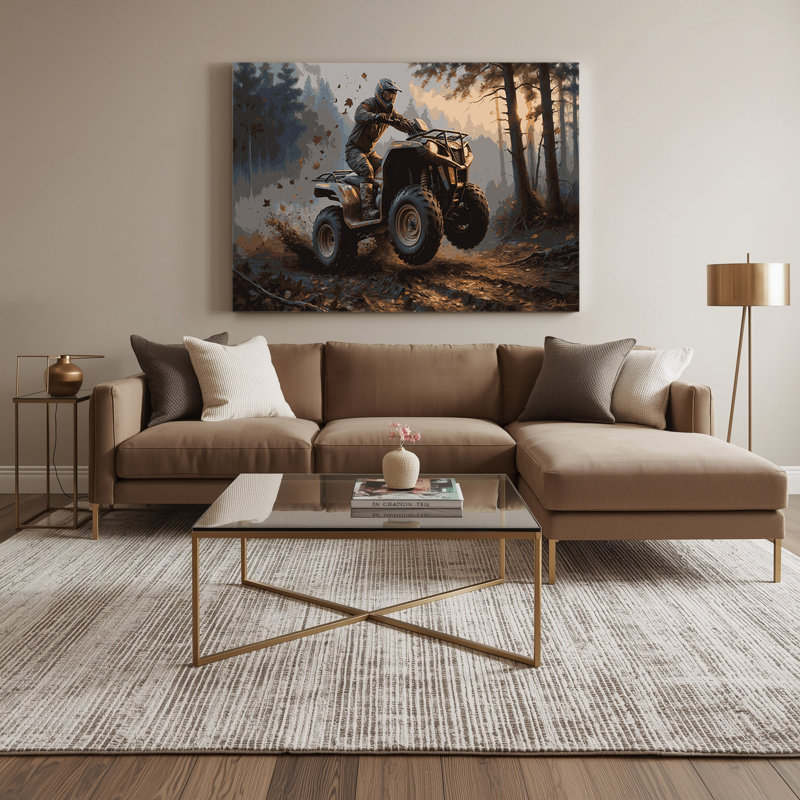 Art sur toile gris, 20" H x 30" W