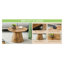 Ensemble de tables basses de style médiéval-moderne, meubles de salon ronds en bois aggloméré
