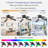 52''  5-Blade Ceiling Fan with Light and Remote, Dimmable 3CCT LED with RGB Ambient Light, Quiet Reversible DC Motor, 6 Speeds, for Living Room-863791093