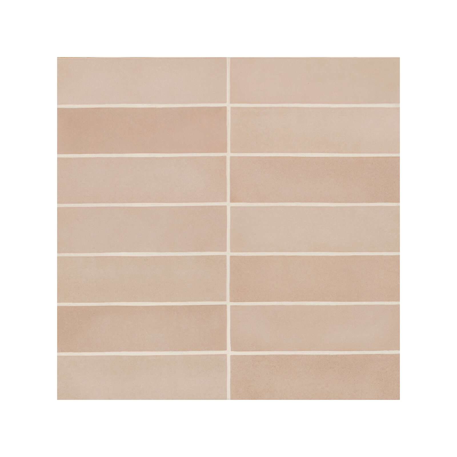Makoto 2.5" x 10" Ceramic Tile, Momoiro Blush