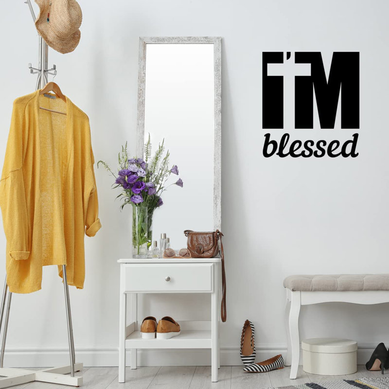 Text & Numbers Non-Wall Damaging Wall Decal, 11" H x 10" W, Black