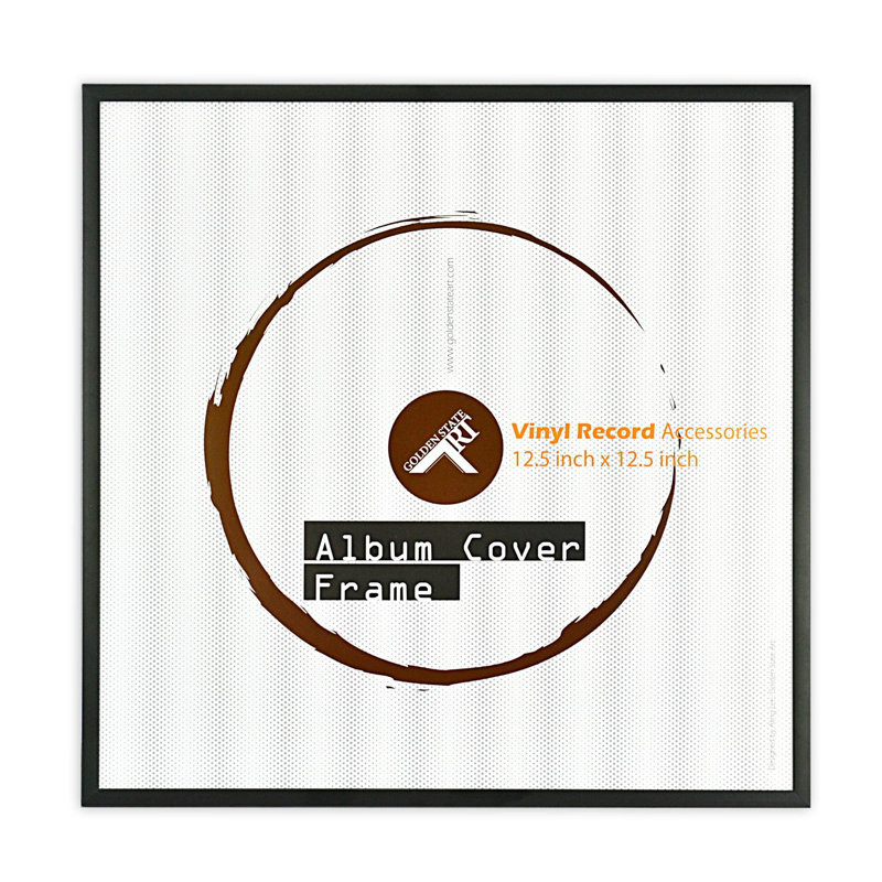 Aluminium Vinyle Disque Album Couverture Photo Cadre Bleich, Noir