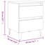 Quandt 40cm W Particle Board / Chipboard Bedside Table-1690427679