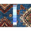 Tapis oriental en laine noué à la main super Kazak 6 pi 0 po x 6 pi 4 po