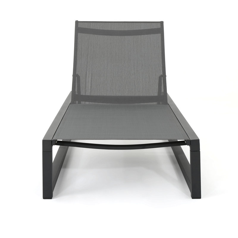 VENICE OUTDOOR CHAISE LOUNGE CHAIR PATIO, Gray