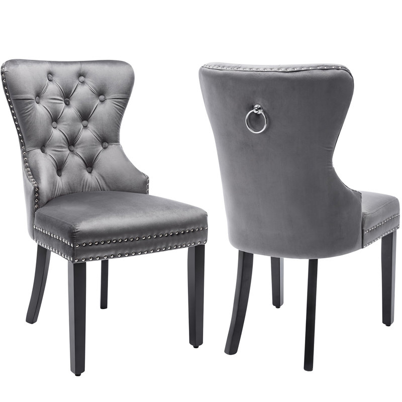 Chantis Upholstered Dining Chair, Grey