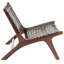 Chaise d'appoint en cuir Denman-858197323