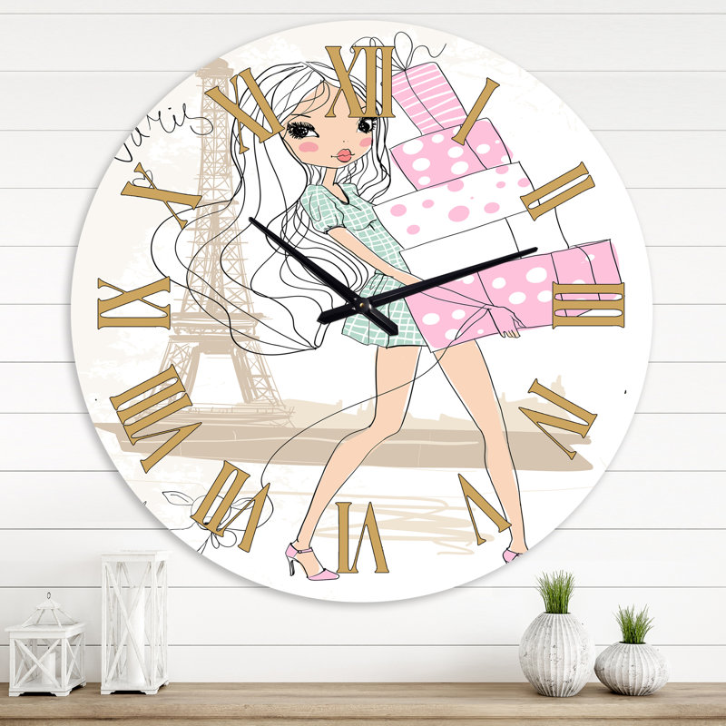 Horloge murale Shabby Elegance, Grand