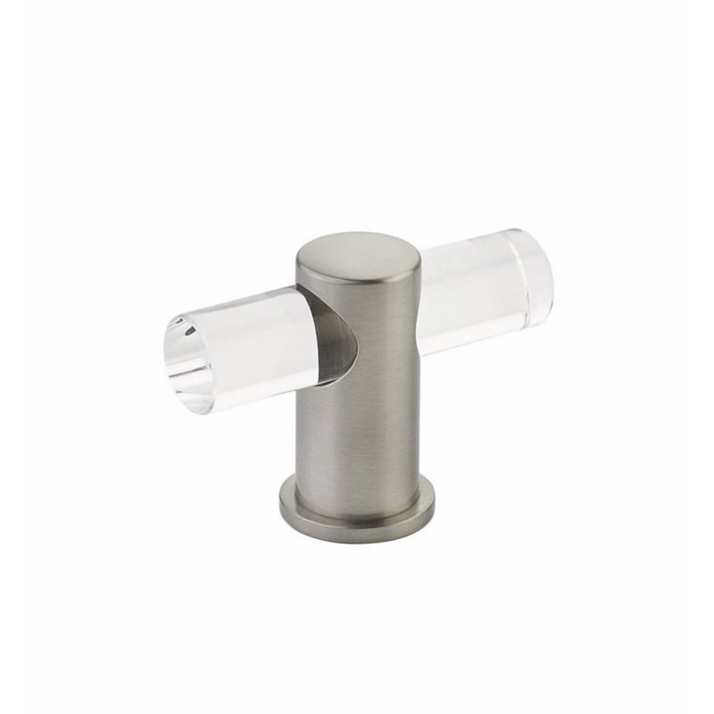 Lumiere Geometric Knob, Satin Nickel