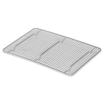 Choice 8 1/2 x 12 Chrome Plated Footed Wire Cooling Rack for Quarter Size  Sheet Pan
