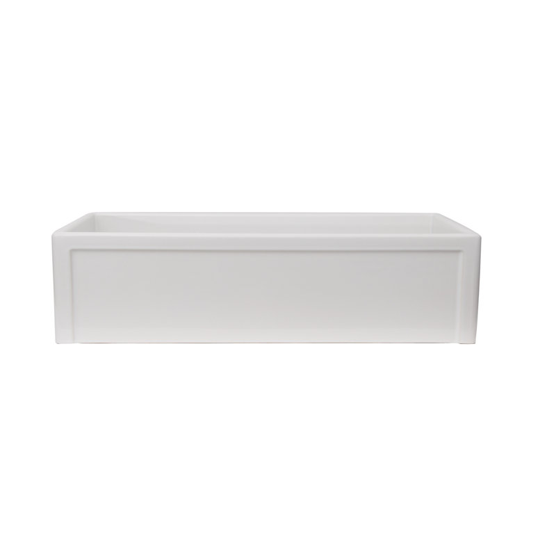 35.75'' L Single Bowl Fireclay Kitchen Sink