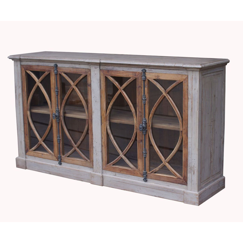 Table buffet Robson, Gris / naturel