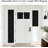 NICETOWN Sidelight Curtains for Front Door, Blackout Classroom Door Window Shade, Privacy Self Adhesive French Window Covering Thermal Insulate Blinds, 1 Panel-1612643569-1612643566