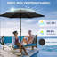 Parasol avec manivelle et inclinaison (sans base)-1572895045