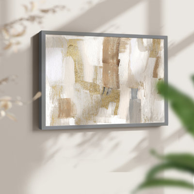 Gold Quartz I -Framed Print - Restickable