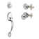 Copper Creek Handleset with Single Cylinder Deadbolt and Door Knob and Colonial Rosette