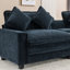 Canapé modulaire à 4 places, double coussin, hublots, porte-gobelets et repose-pieds amovible-420075959