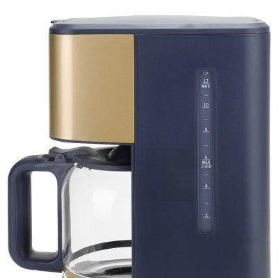Cafetière chaude et glacée West Bend Timeless, bleu ardoise, 12 tasses