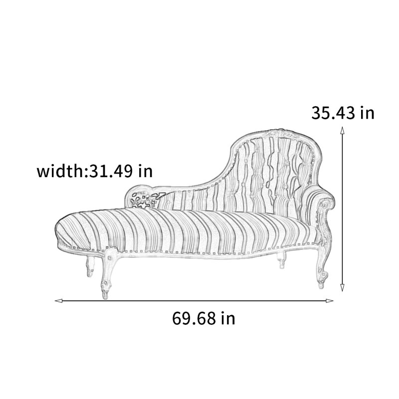Chaise berçante exquise, confortable et élégante, Face à la droite