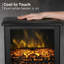 18” Electric Fireplace Stove Heater with Realistic Flame