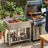 33'' Stainless Steel Utility Sink, Free Standing Laundry Tub For Laundry room, Workshop, Garage, Greenhouse, Pet Care