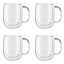 ZWILLING Sorrento Plus Double Wall Glass Coffee Mugs, Insulated Coffee Mug, Clear