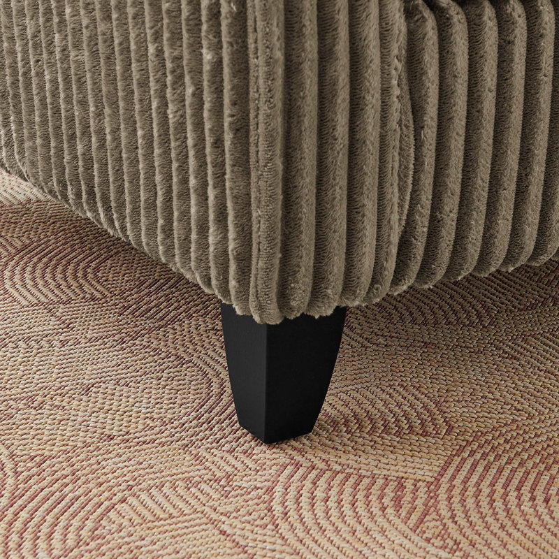 Canapé ergonomique en mousse de velours côtelé pour le salon et la chambre à coucher