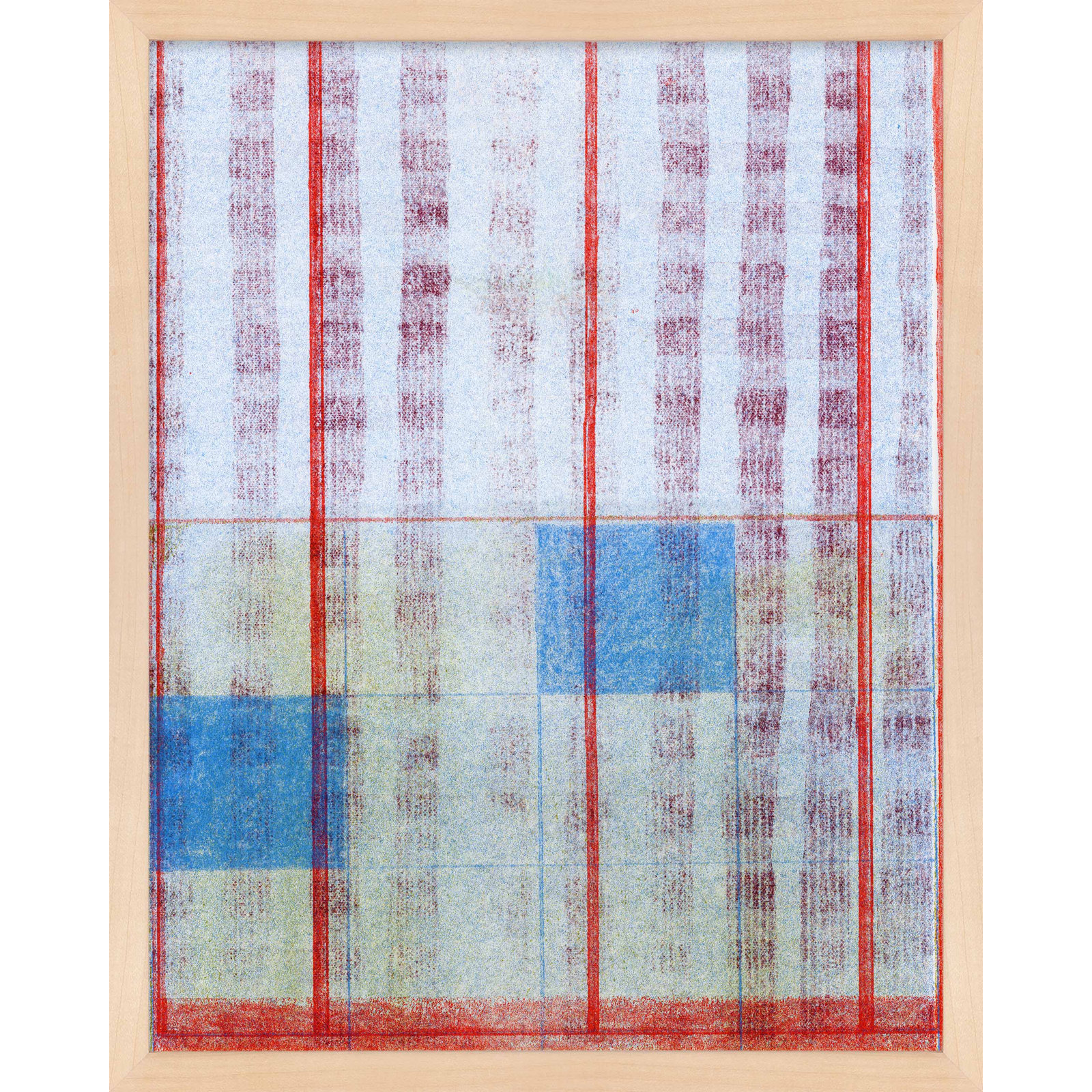 Picnic by Mo Neuharth - Framed Wall Art, 38" H x 30" W, Maple, Framed Print without Mat