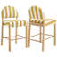 Tabouret de comptoir revêtu de lin 26,4 po Hyland-993774934-993774929