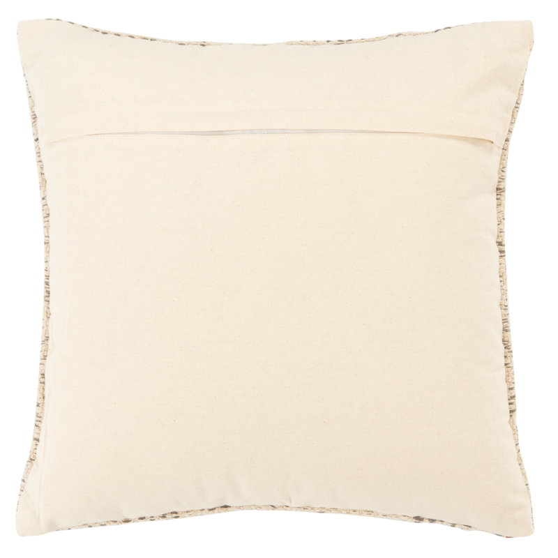 Cotton Throw Pillow, Gray