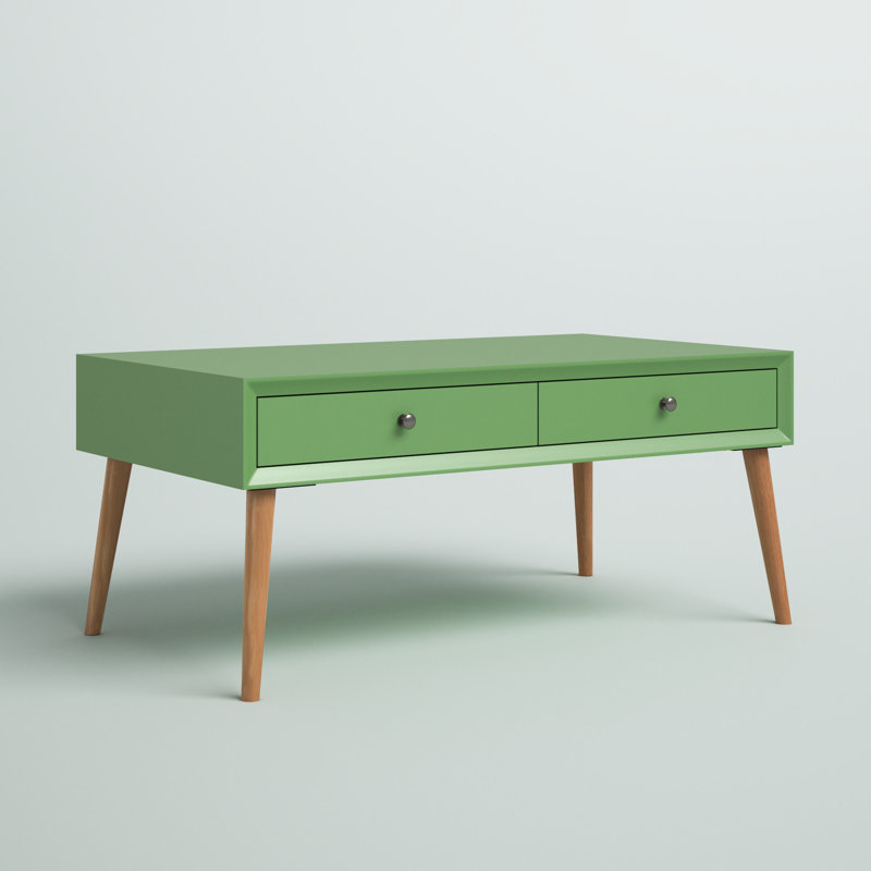 Table basse avec rangement Weare, Vert pré